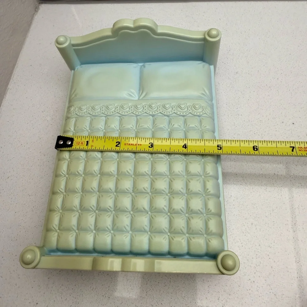 Vintage Playskool Victorian Dollhouse Double Bed 1991